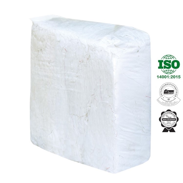 Lakanstrasa vit 100% bomull Prima 10 kg/bal