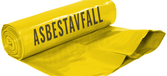 Asbestsäck - Gul 240L 90my (9 rl/krt)